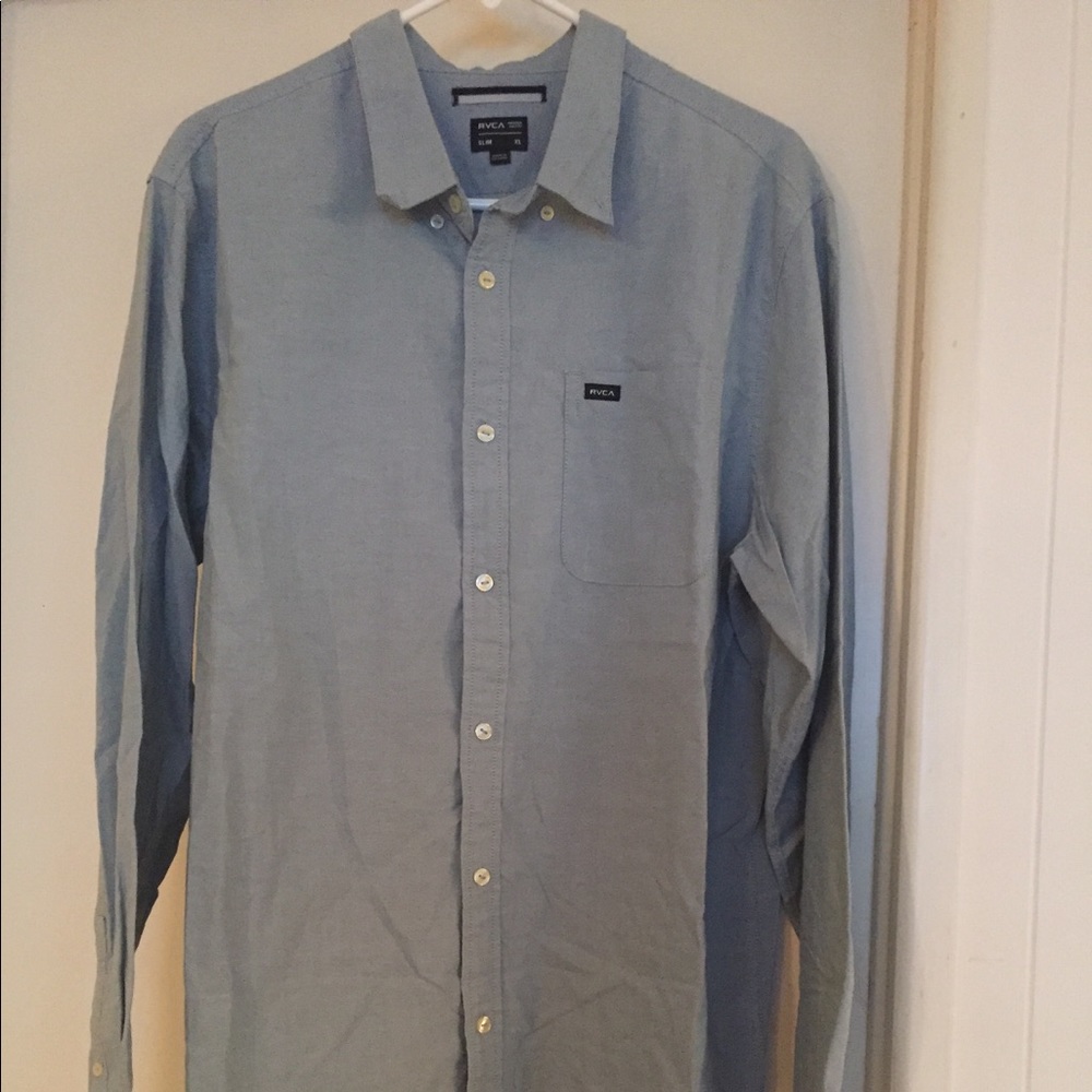RVCA long sleeve button down dress shirt
